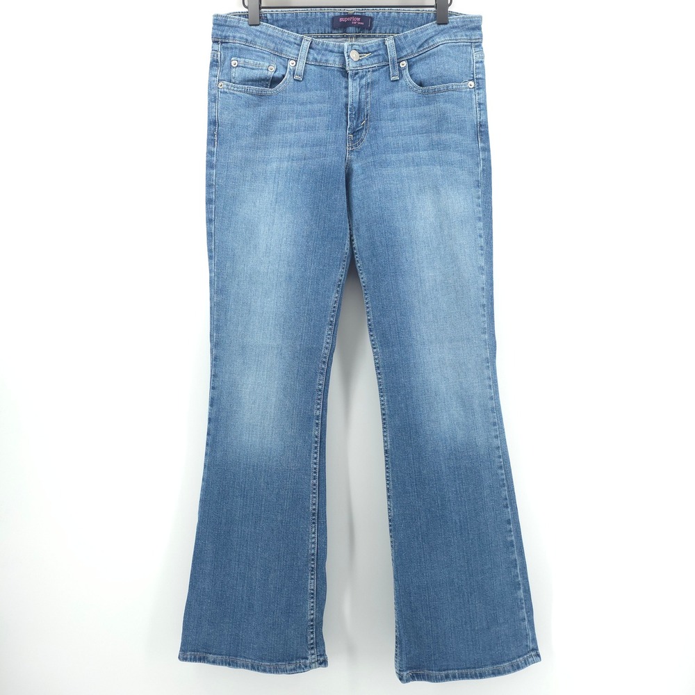 Levis Womens Jeans 518 Superlow‎ 9M Blue Bootcut Y2K Retro Medium Wash